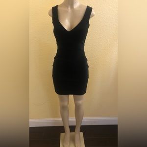 Tadashi Vtg blk bandage bodycon dress size S
